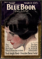 Blue Book Mar 1915 William Van Dresser Cvr; H. Rider Haggard- Allan Quartmain