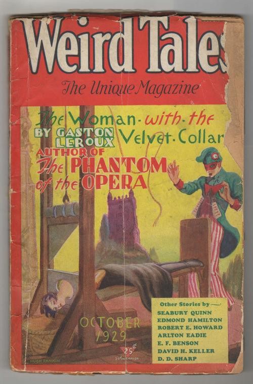 Weird Tales Oct 1929 Robert E. Howard Skull-Face