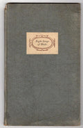 Eight Songs of Blake by William Blake (Privately Printed)