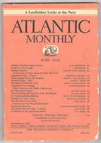 Atlantic Monthly Jun 1932 Japan, Motor Hazards and Traffic, College and religion