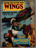 Wings Spring 1950 Beautiful native woman is rescued by military man on cover