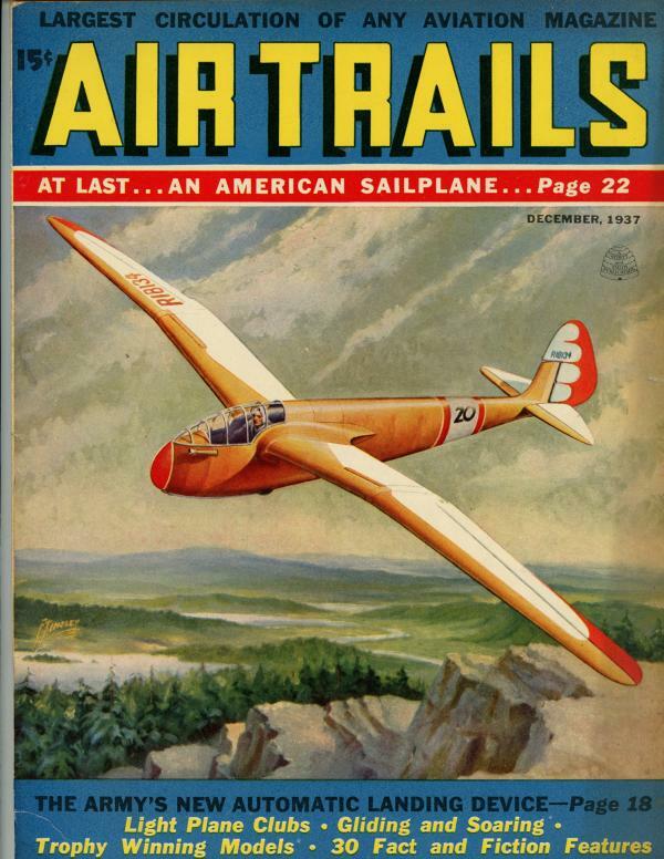 Air Trails Dec 1937 "Counterfeit Wings" Bill Barnes Novel