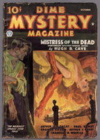 Dime Mystery Oct 1935 Wild Baumhofer torture cover Hugh B. Cave - Pulp