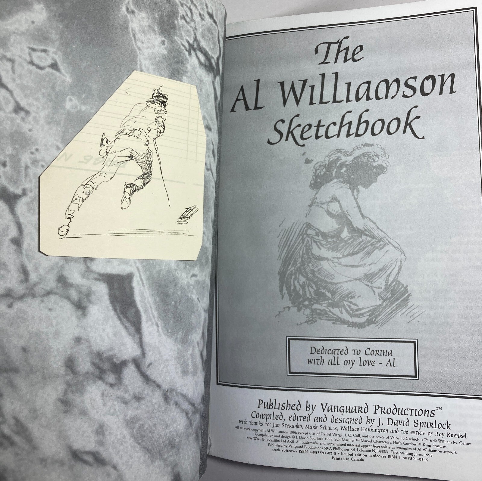 Al Williamson Sketchbook by J. David Spurlock, Original Art RGK Estate