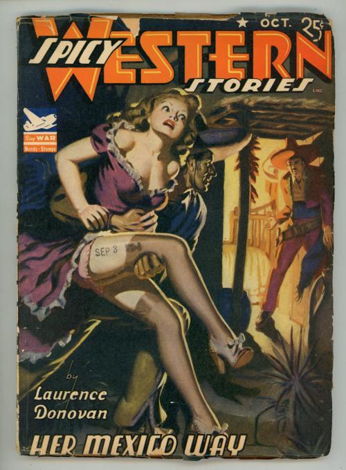 Spicy Western Oct 1942  Allen Anderson GGA Cvr - Pulp