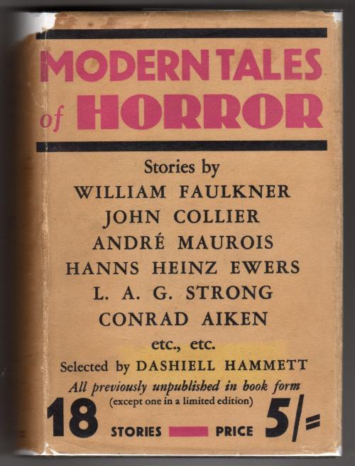 Modern Tales of Horror by Dashiell Hammett (First Edition)