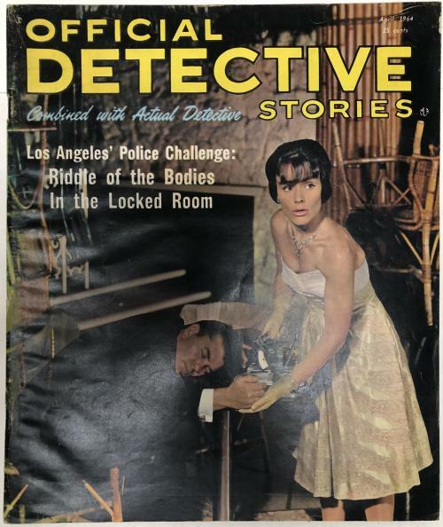 Official Detective Stories April 1964 Bad Girl Cover
