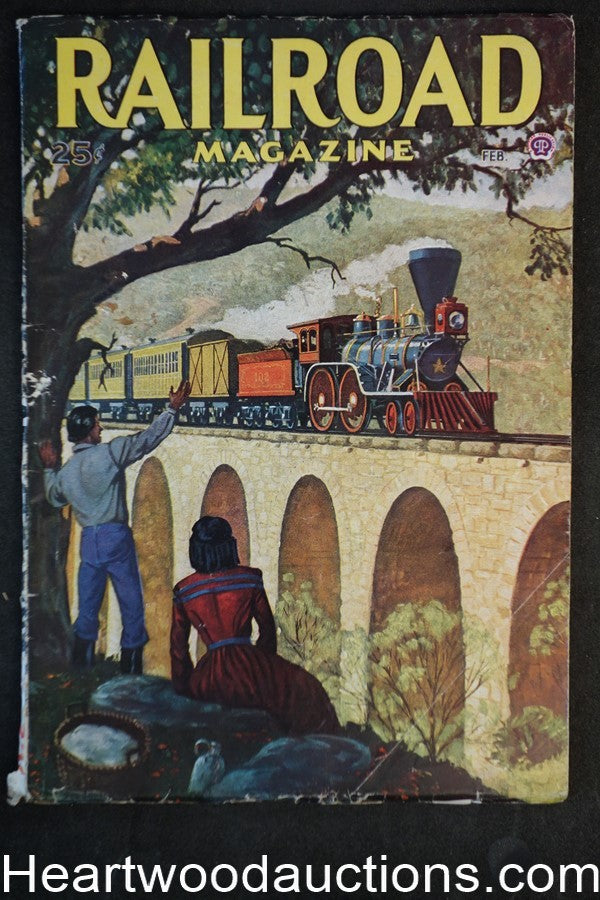 Railroad Magazine Feb 1946 Frederick Blakeslee Cover