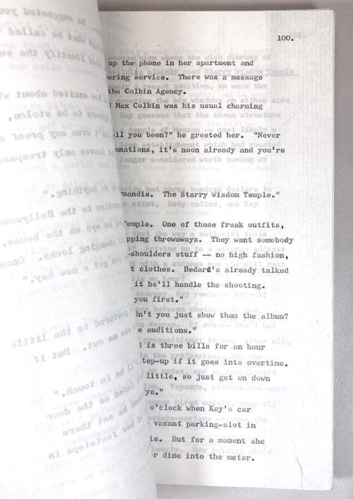Strange Eons (Manuscript) by Robert Bloch (First Edition) Cthulhu Mythos, Signed