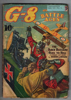 G-8 Battle Aces Oct 1939 "The Black Buzzard Flies to Hell"