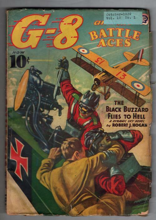G-8 Battle Aces Oct 1939 "The Black Buzzard Flies to Hell"