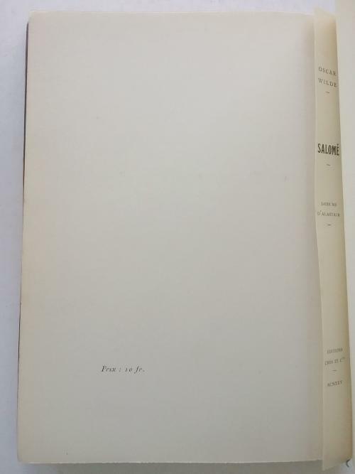 SALOME by Oscar Wilde (Alastair, Illustrator) Fine Binding