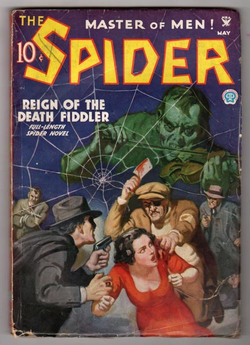 The Spider May 1935 John Newton Howitt Cvr