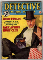 Detective Fiction Weekly Jul 2 1938 Claasic Park Ave Hunt Tommy Gun Cover
