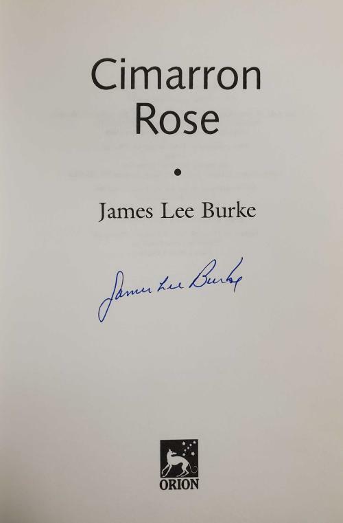 Cimarron Rose by James Lee Burke (First Edition) Signed