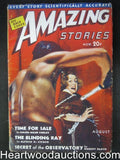 Amazing Stories Aug 1938 Robert Bloch, Wild Cover - High Grade