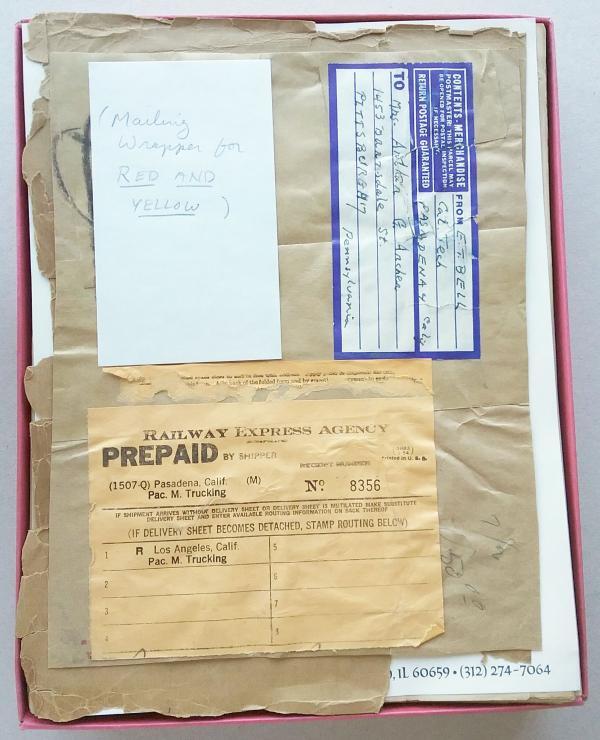 Red and Yellow by John Taine (Eric Temple Bell) Holograph Manuscript 1925