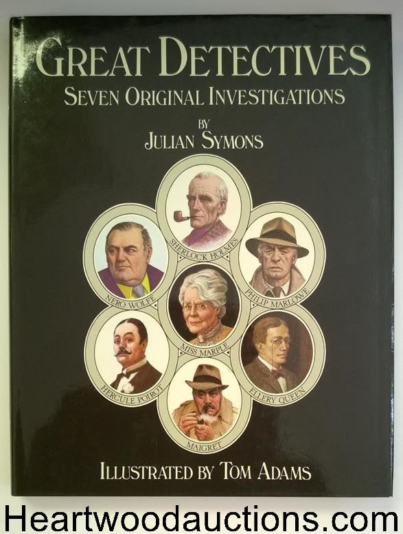 Great Detectives: Seven Original Investigations by Julian Symons Tom Adams Art- 