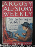 Argosy Mar 29, 1924 C.J. Daly, David Fox The Shadowers