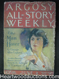 Argosy Jun 04, 1921 Hall + Flint Blind Spot classic Sci  Fi