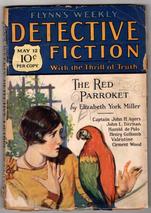 Detective Fiction May 12 1928 Pulp; Elizabeth York Miller; John L. Tiernan;