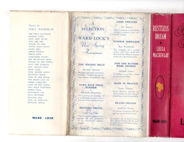 Restless Dream by Leila Mackinlay (First Edition) Ward File Copy