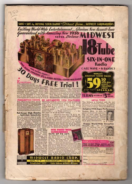 Detective Fiction Weekly Aug 10 1935 Pulp Carrol John Daly