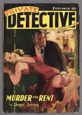 Private Detective Feb 1941 Parkhurst Blonde Red Dress GGA Cvr - Pulp