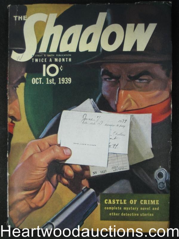 The Shadow  Oct 01, 1939  Castle of Crime - High Grade