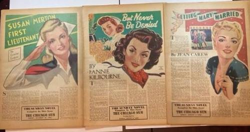 Lot of 3 "The Sunday Novel" 1942/43