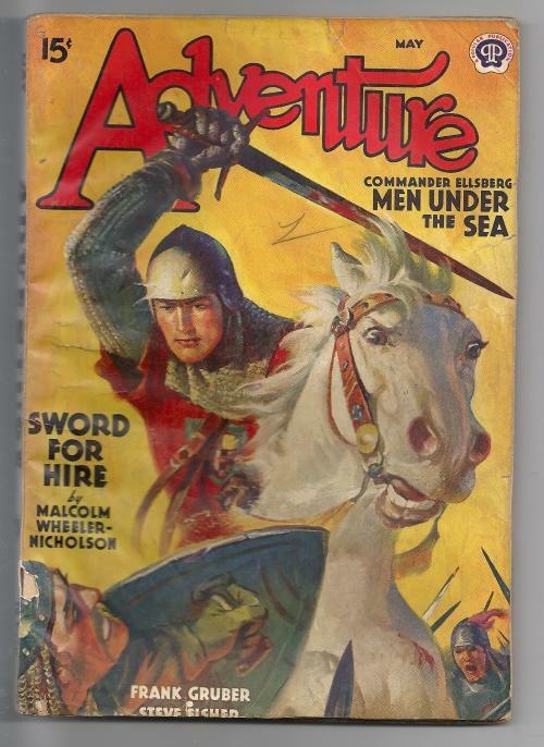 Adventure May 1939 Spring Soare Cvr Art; Nicholson; Fisher; Morey