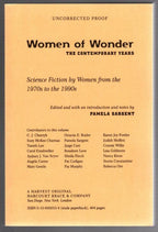 Women of Wonder by Pamela Sargent (ed.) Uncorrected Proof Signed