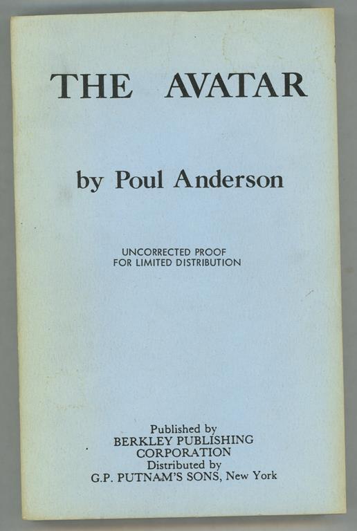 The Avatar by  Anderson Poul  (Uncorrected Proof)