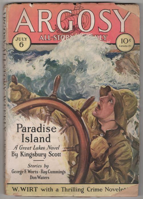 Argosy July 6 1929 Paul Stahr Cvr; Ray Cummings; George F. Worts