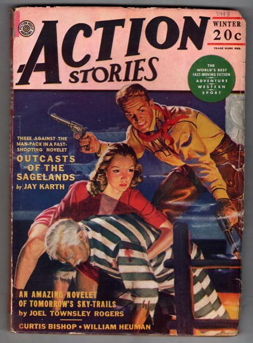 Action Stories 1943 Winter Gross Cvr; Joel Townsley Rogers