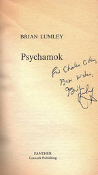 Psychamok by Brian Lumley (First Printing) Signed