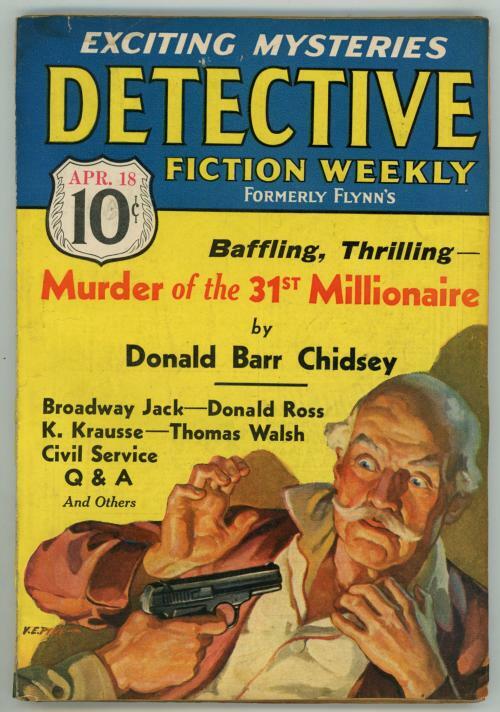 Detective Fiction Weekly Apr 18 1936 Pulp V.E. Pyles Cvr; Carroll John Daly