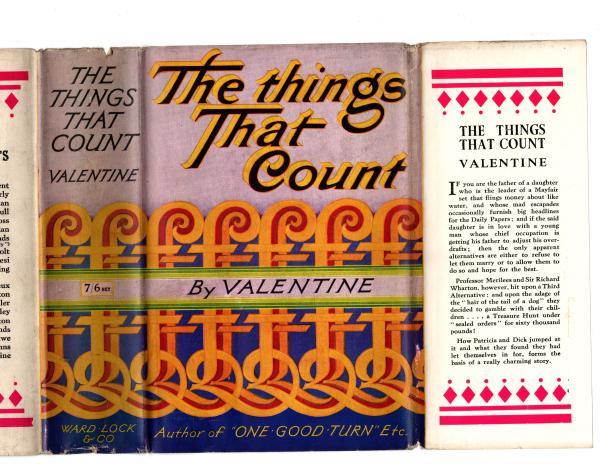 The Things That Count by Valentine (First Edition) Publisher's File Copy w/DJ