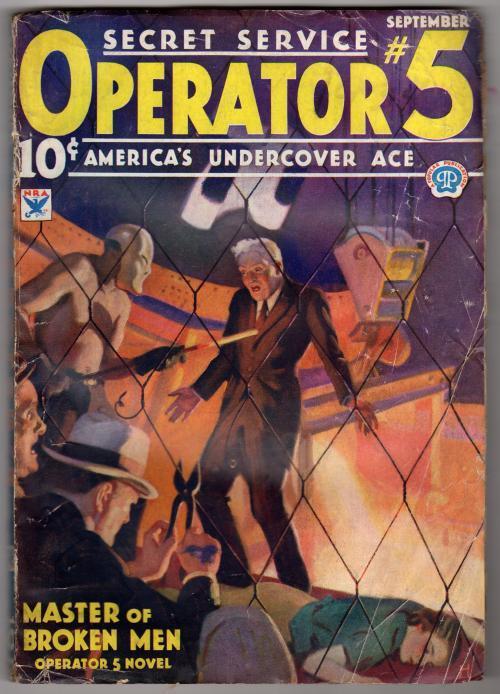 Operator #5 Sep 1934 Howitt cover; Frederick C. Davis