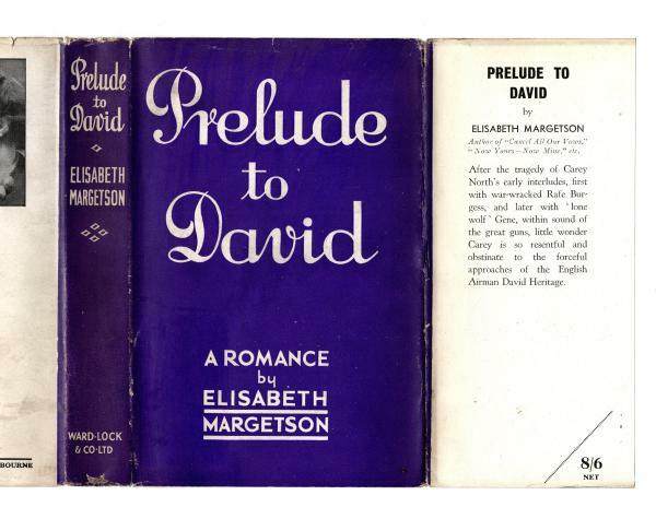 Prelude to David by Elisabeth Margetson (First Edition) Ward Lock File Copy