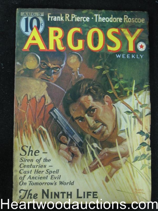 Argosy Aug 5 1939 Belarski cover, Richard Sale, Theodore Roscoe, E. Hoffman Pric