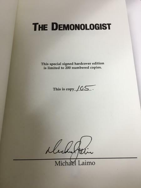 The Demonologist by Michael Laimo (First Hardcover Edition) LTD Signed