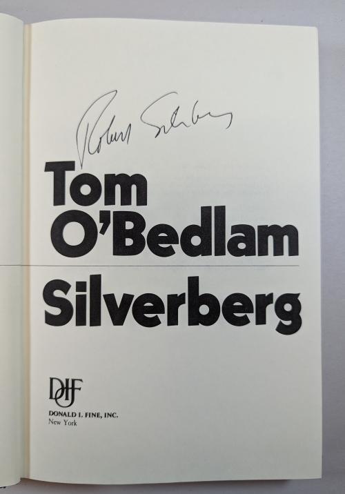 Tom O'Bedlam by Robert Silverberg (First Edition) Signed