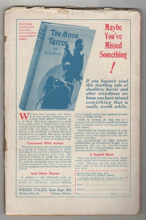 Weird Tales May 1928 C. C. Senf Cvr; R. E. Howard; Derleth; Bertram Russell