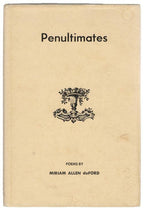 Penultimates: Poems by Mirriam Allen deFord (First Edition) Signed
