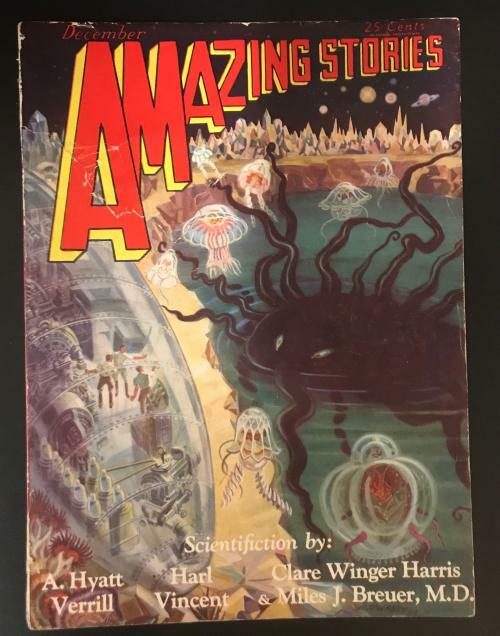 Amazing Stories Dec 1929 Otis Adelbert Kline; Illustrations: Weeso; Morey;