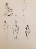 Roy G. Krenkel Original Art - (Female Character Studies)  Pen