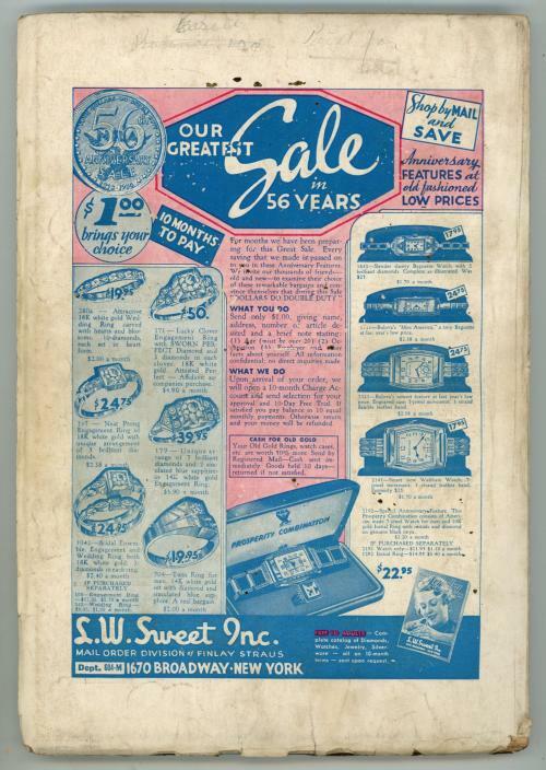 Mavericks Dec 1934 Pulp Male Bndg Cvr; Max Brand