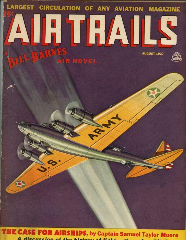 Air Trails Sep 1937 Full-Length Bill Barnes Novel Pulp