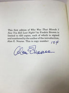 Who was that Blonde I Saw you Kill Last Night? by Fredric Brown (LTD) Signed